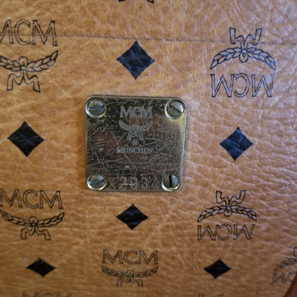 VINTAGE MCM luggage laptop carry on detachable strql bag - Picture 6 of 16